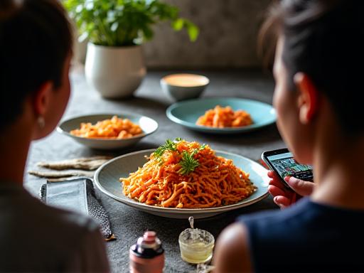 Food photography for social media